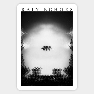 Rain Echoes - Herons Repeating Sticker